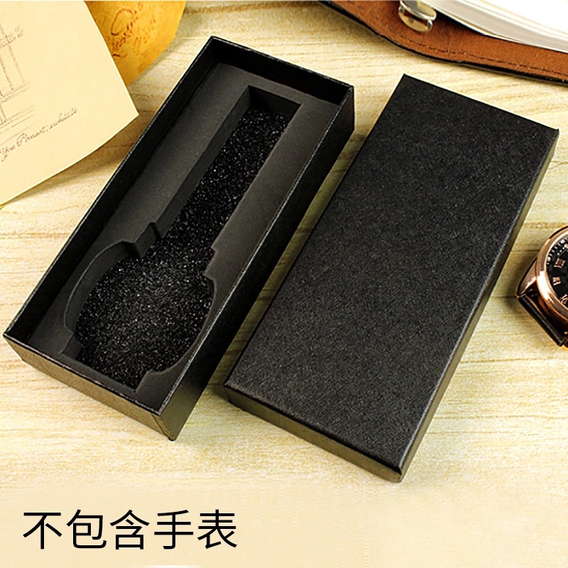 Factory direct Watch Gift storage box simple monochrome jewelry packaging box can be printed logo watch box wholesale