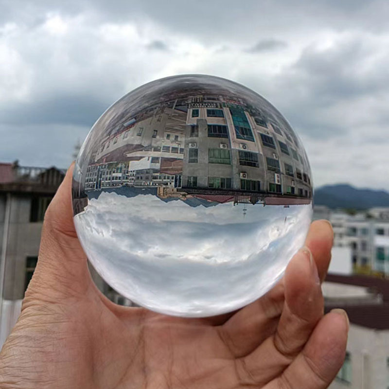 Прозрачный кристаллический светящийся шар, украшение для офисного стола, стеклянные бусины, перфорированные твердые шары, оптовая продажа