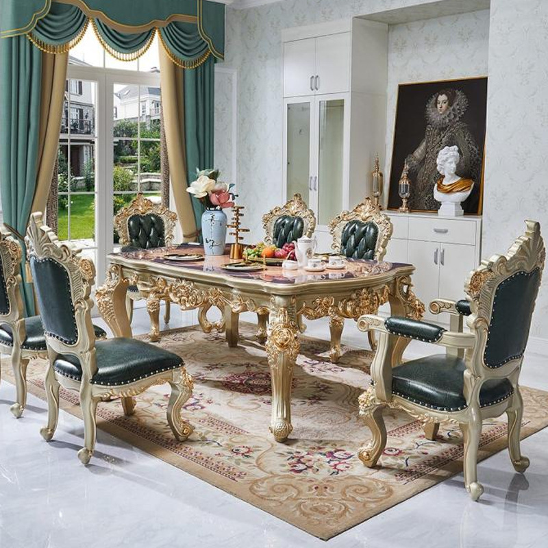 American Style Sofa Light Luxury Advanced Feeling Top Layer Cowhide Sofa for Villa French Style White Oak Carved Gold Furniture Combination