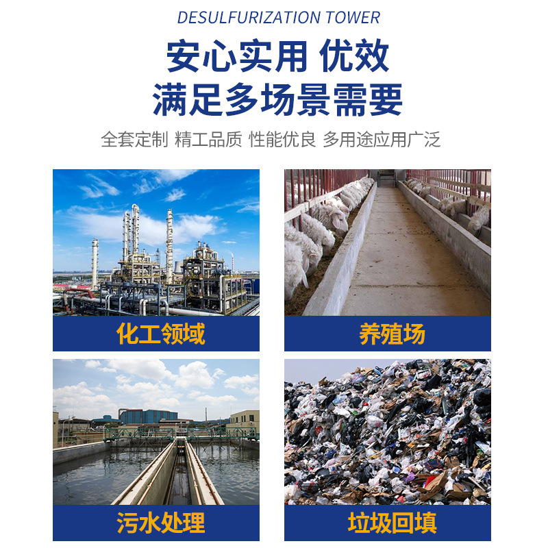 Liyang Supplies Biogas Desulfurizer, Desulfurization Purification Tower, Gas-Water Separation Tower, Pig Farm Biogas Supporting Equipment