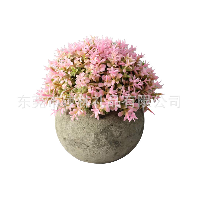 Factory direct supply of potted plants, green plants, fleshy artificial flowers, potted artificial plants, grass balls, crafts, home furnishings, customized