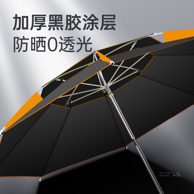 Anti-Storm Umbrella New Fishing Crutch Umbrella Outdoor Cane Parasol Fishing Umbrella Universal Large Fishing Umbrella Manufacturer Yiling
