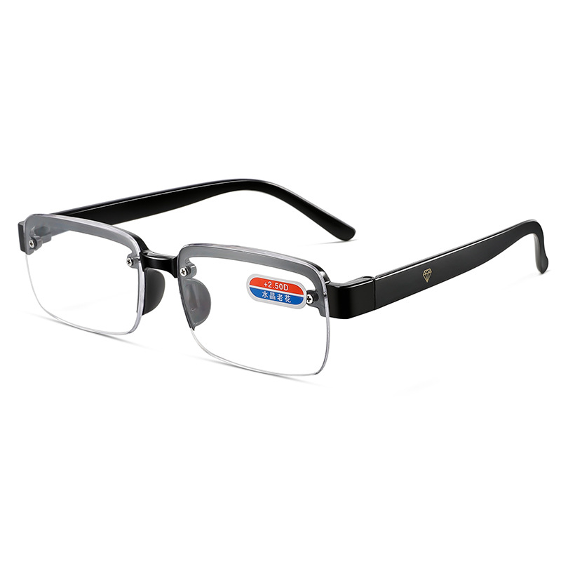 High-definition anti-blue light reading glasses super clear and comfortable elderly glasses crystal reading glasses running Jianghu stall glasses
