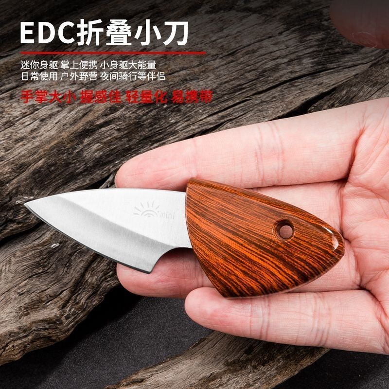 Internet Celebrity Mini Knife Fruit Knife Express Knife Small Fat Dolphin Knife High Hardness Sharp Knife Camping Portable Knife