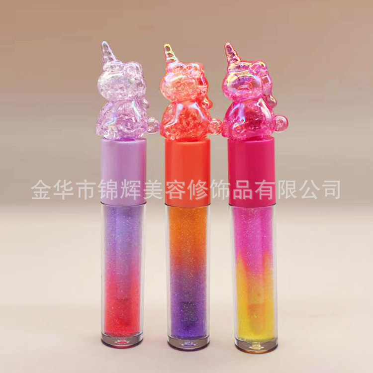 For Export Only Gradient Color Lip Gloss Unicorn Kidsren's Lip Gloss for Export Only