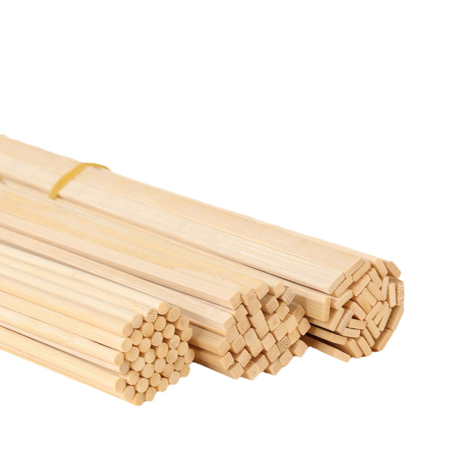 Small Package Flat Bamboo Sticks Square Bamboo Rods Carbonized DIY Crafts Bamboo Strips Bamboo Pieces Lamp Birdcage Bamboo Weaving Eco-Friendly Bamboo Products