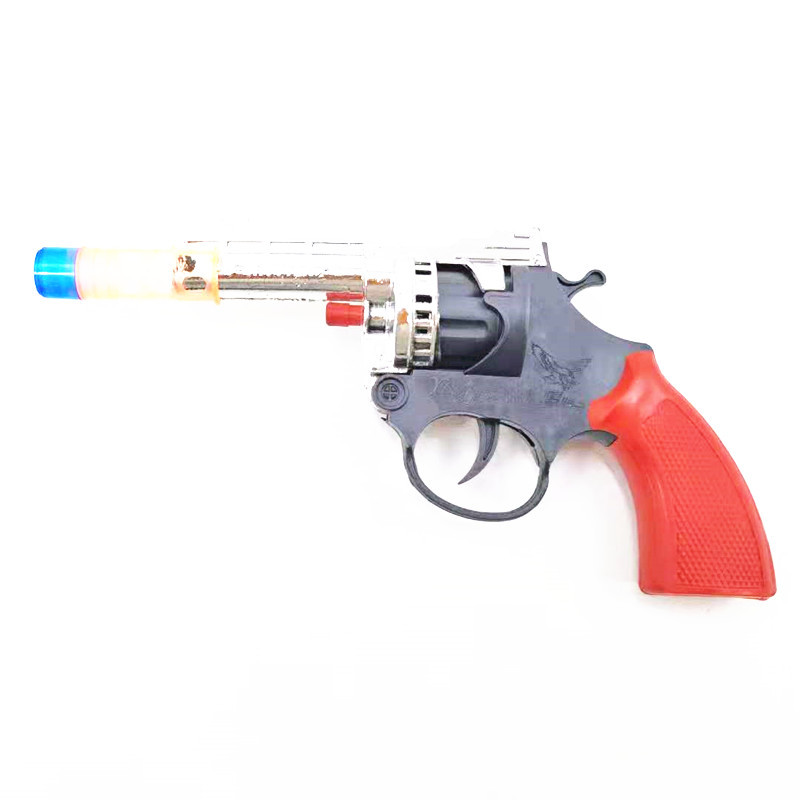 Electroplated Gold and Silver Cannon Gun Sound Paper Cannon Gun Revolver Model 80 Nostalgic Childhood Toy Artillery Gun