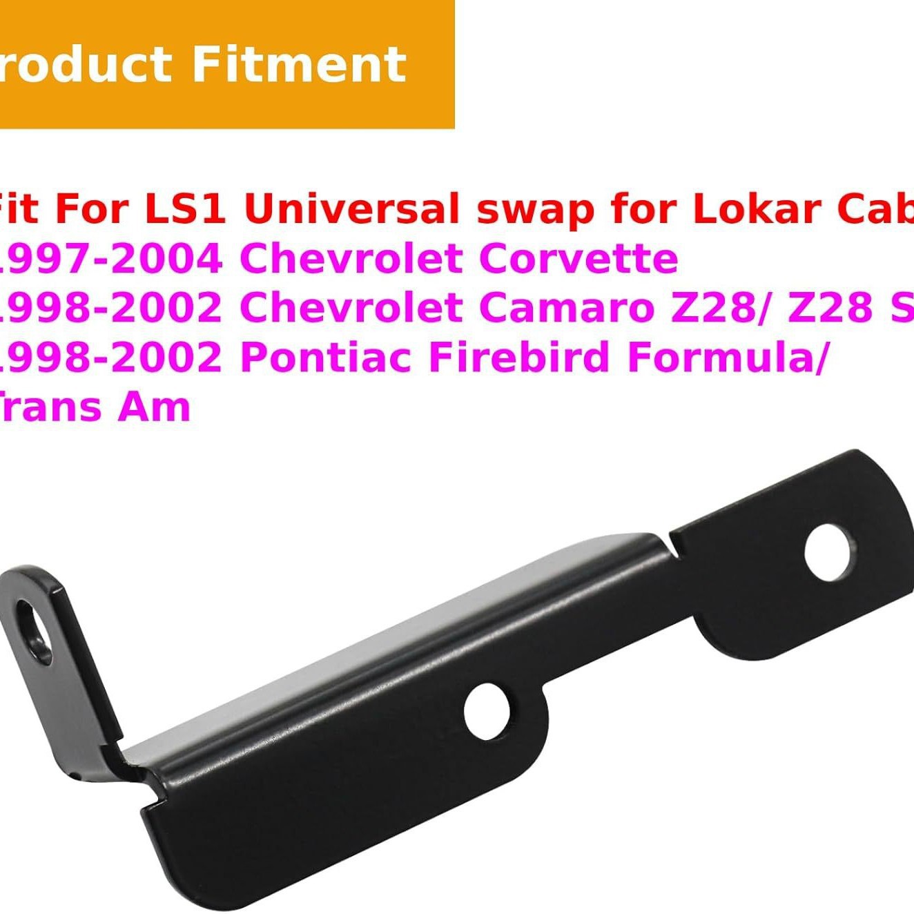 Cross-border exclusive for LS1 throttle cable bracket using intake bolts as fasteners
