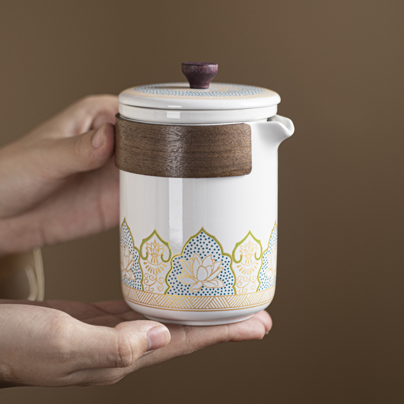 Travel tea set Small set portable storage kung fu ceramic outdoor camping Express Cup business Gift Company logo