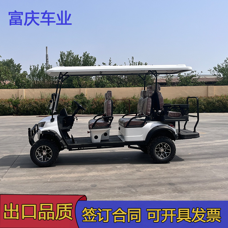 Electric Golf Cart with Four Wheels for Scenic Spots, Parks, Property Viewing, Reception, Hotels, Airports, and Off-Road Transportation