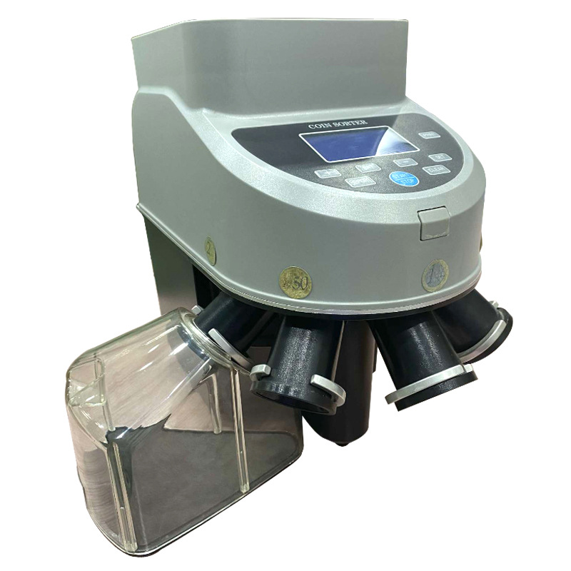 XD-1000 high-speed coin clearing machine can count the total amount of coins in many countries, RMB, NT dollars, Thai baht, etc.