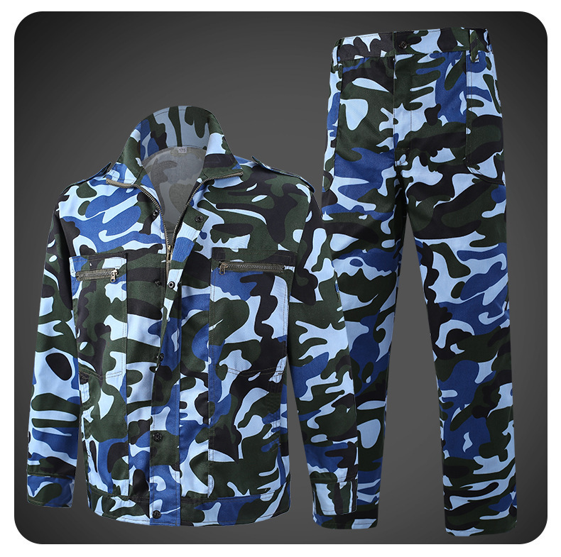 Wholesale military training clothes suit camouflage male and female student training clothes overalls