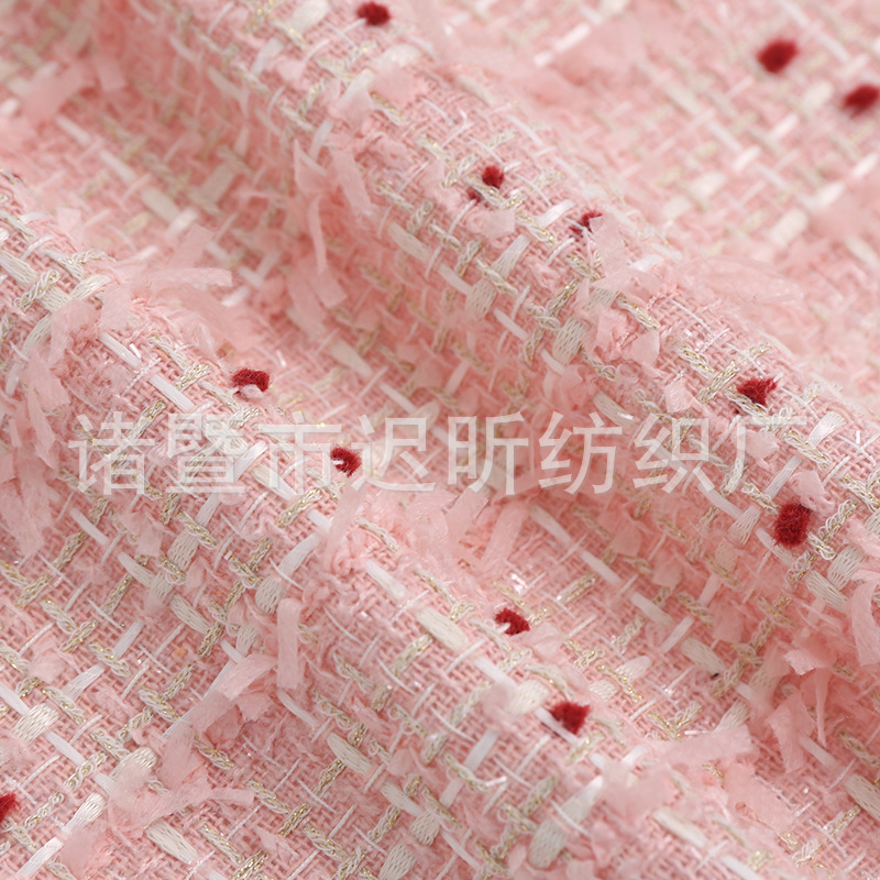 Spring and summer new style small style plaid fabric suit dress top children's clothing women's shoes bag accessories fabric wholesale