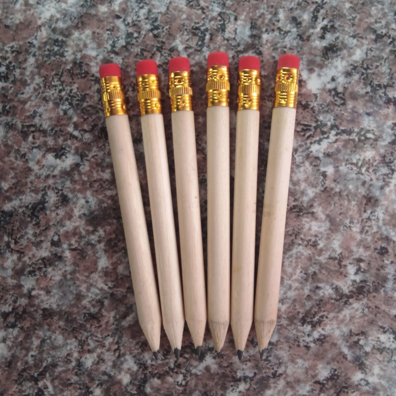 10cm Wooden Golf Short Pencils Hotel Guest Room Pencils Factory Direct Sales Amazon Cross-Border in Stock