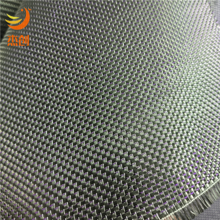 3K carbon fiber purple silk silver plain mixed woven fabric industrial products surface decorative composite material