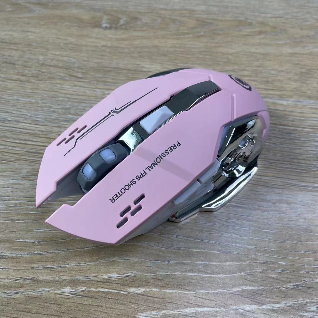 Hot Wheels 2.4g charging wireless photoelectric mouse mute luminous game Office Home mouse manufacturer in stock