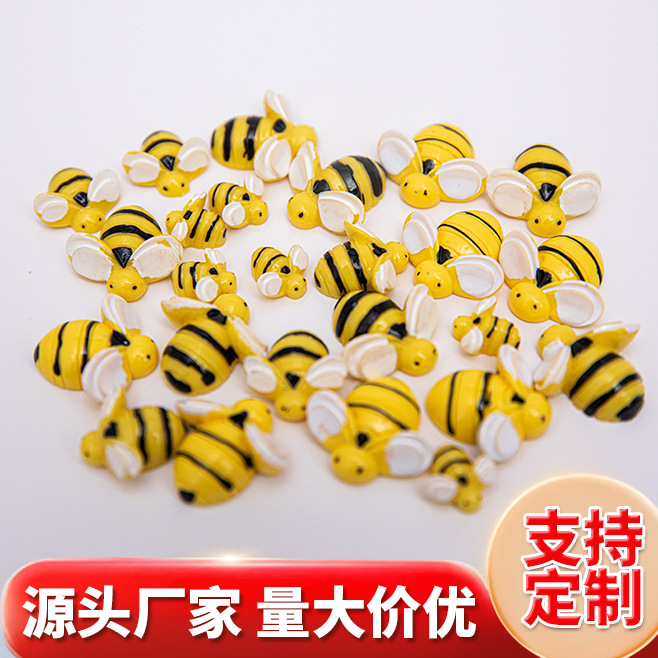 Кросс-граница внешней торговли оптом мультяшная пчела трехмерные смоляные аксессуары DIY мох ландшафт чехол для мобильного телефона декорации