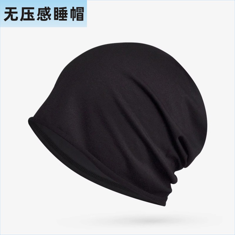 Thin Pullover Cap Women's Cotton Spring and Summer Curled Single Layer Capping All-match Fashion Maternal Moon Heap Pure Baotou Cap