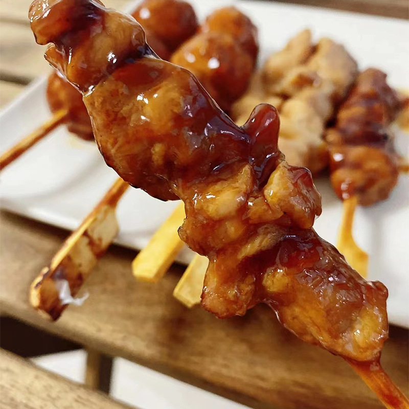 Dacheng Microwave Skewered Teriyaki Semi-Finished Chicken Skewers Crispy Bone Balls Chicken Steak Food Ready-To-Eat Heating Convenience Store Fresh Food