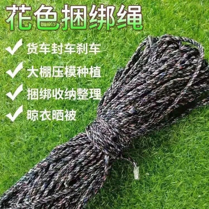 Rope Nylon Rope Binding Rope Greenhouse Laminated Rope Truck Brake Rope Strong and Wear-Resistant Color Clothes Drying Quilt