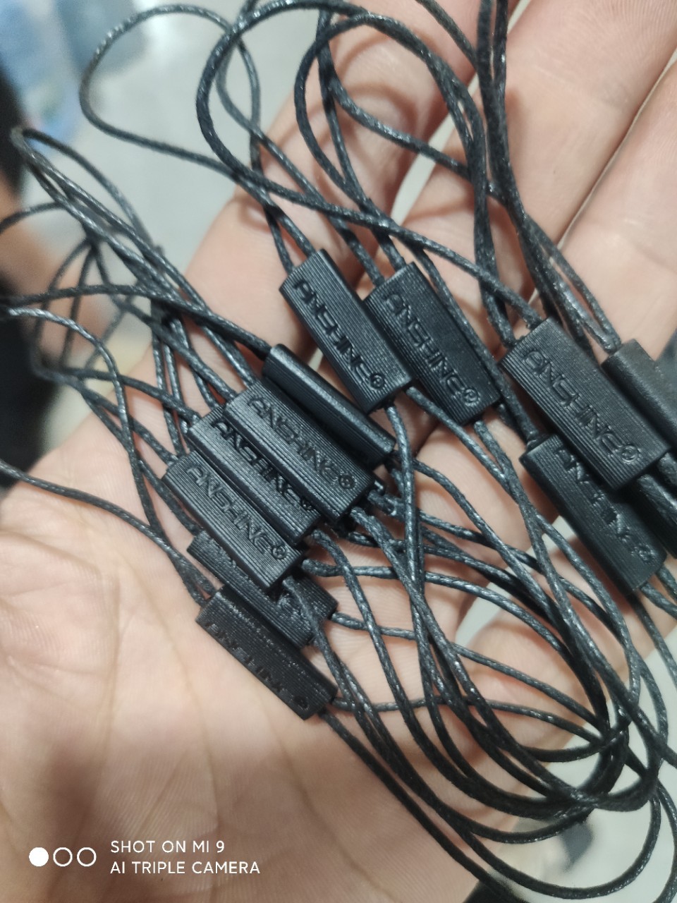 Корея Восковая Веревка Двойной Вставки Подвесной Частичный Цилиндр Универсальная Восковая Линия Тег Веревка Прямоугольный Пустой Багажный Тег Веревка в наличии