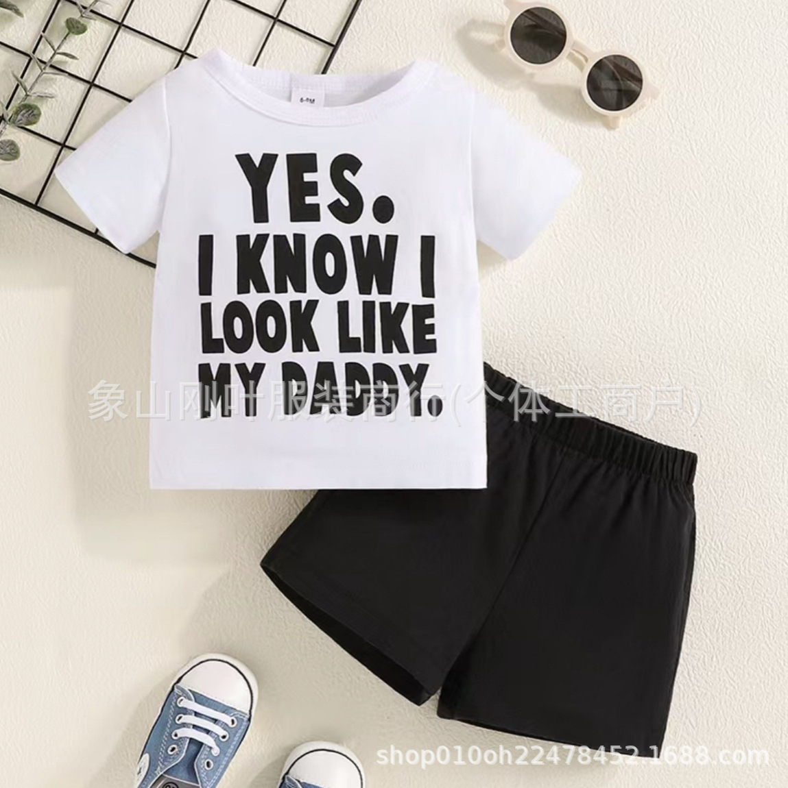 Cross-border SHEIN children's clothing miscellaneous cute cartoon top pants fashion children's suit summer kid's clothe