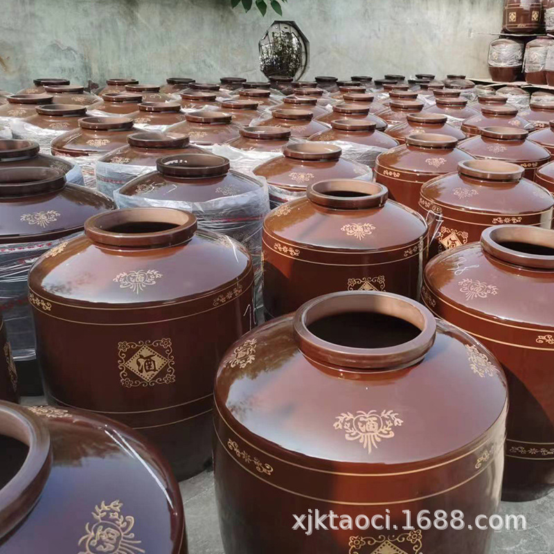 Утолщенная глиняная винная бочка 50кг, 100кг, 200кг, герметичная бочка для вина