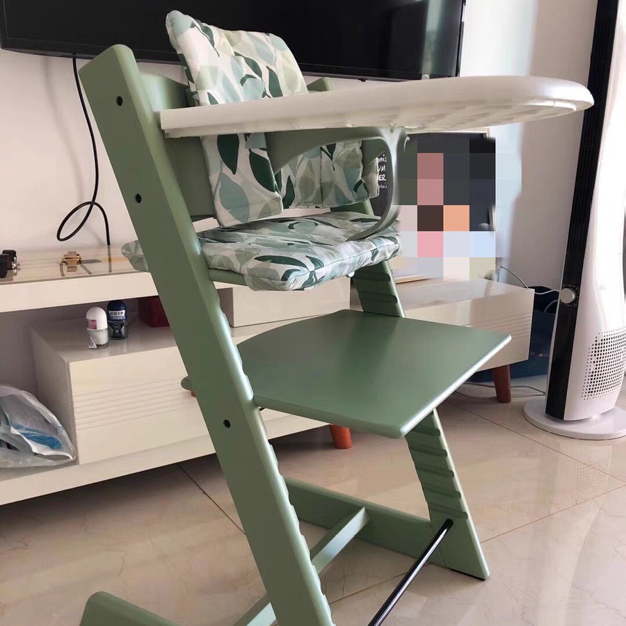 Beech Wood Children's Dining Chair Solid Wood Baby Adjustable Multi-Functional Lift-Up Growth Chair Learning Chair Home Seat in Stock