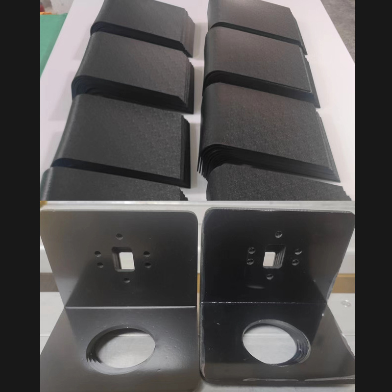 Black Abs Sheet Flame-Retardant Battery Cover Panel with Leather Texture, Frosted Abs Bending and Engraving, Custom-Made According to Provided Drawings and Samples
