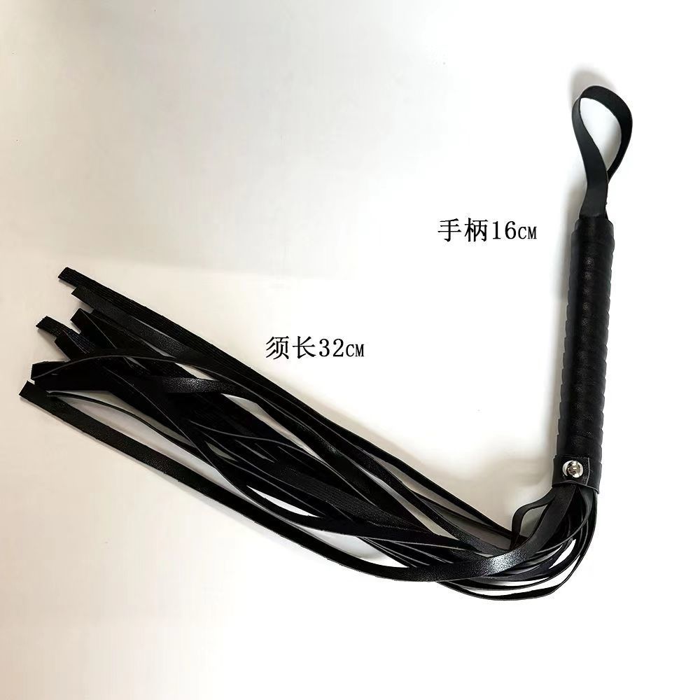 SM festival performance props PU leather whip dance flirt cos whip photo pointer tassel fun props