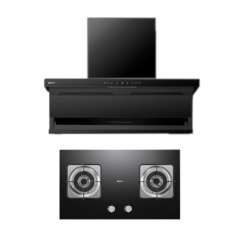 Boss Group Produces a Famous Top-Side Three-Suction High-Suction Strong-Fire Household Smoke Stove Set 75M2+607B