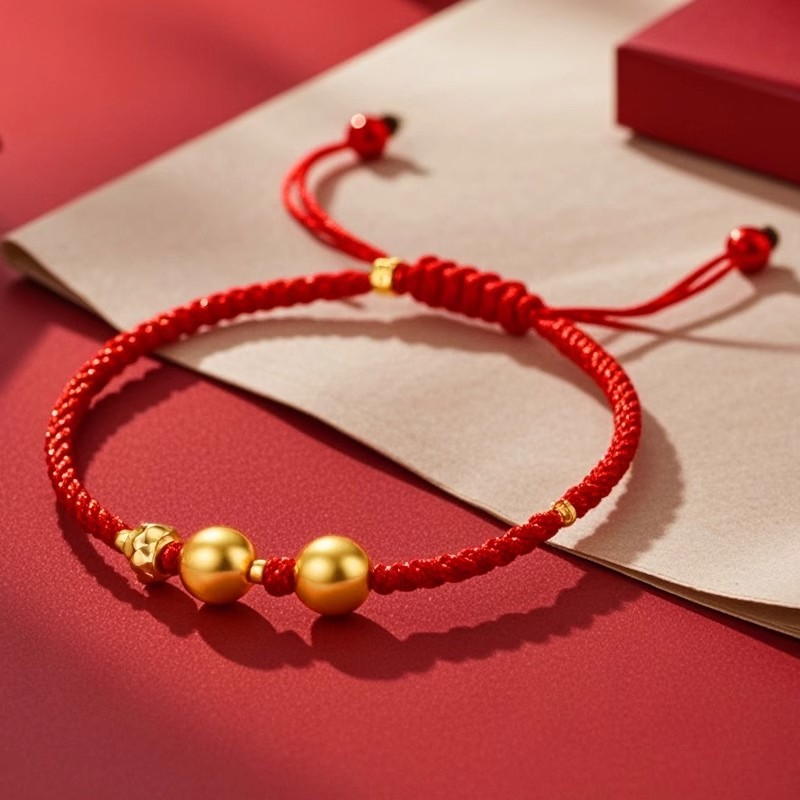 Water Shell Gold Pure Gold 999 Gold Beads Pure Gold Bean Small Loose Beads Pure Gold Transfer Bead Bracelet Ancient Method Bracelet with Beads