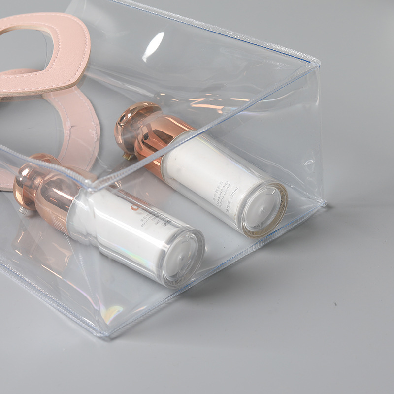 Transparent Pvc Gift Bag Custom Plastic Shopping Pp Handbag Advertising Gift Gift Gift Bag Customization