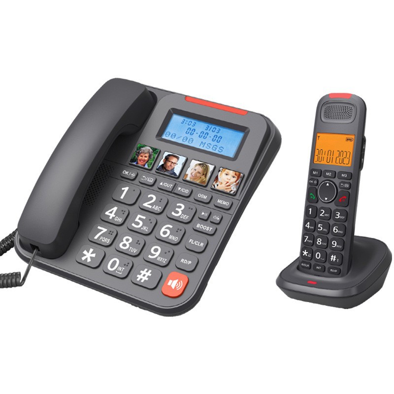 Cross-border D2015TAM digital cordless home business office big button elderly telephone landline