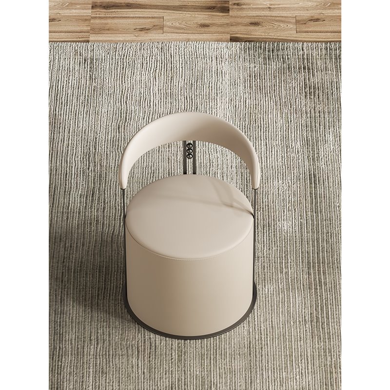 Light Luxury Tea Table Chair Stainless Steel Balcony Leisure Master Chair Backrest Chair High-end Desk Chair Designer Tea Table Chair