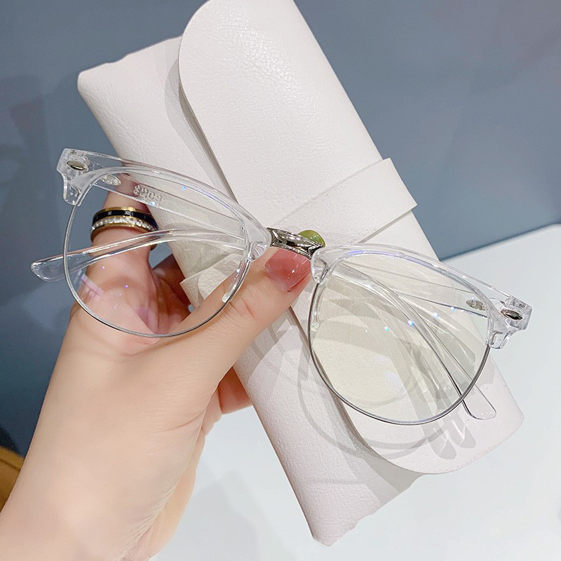 New Ultra-Light Anti-Blue Light Glasses for Women, Preppy Wen, Handsome Glasses Frames, Fashionable and High-End Eyebrow Frame Glasses