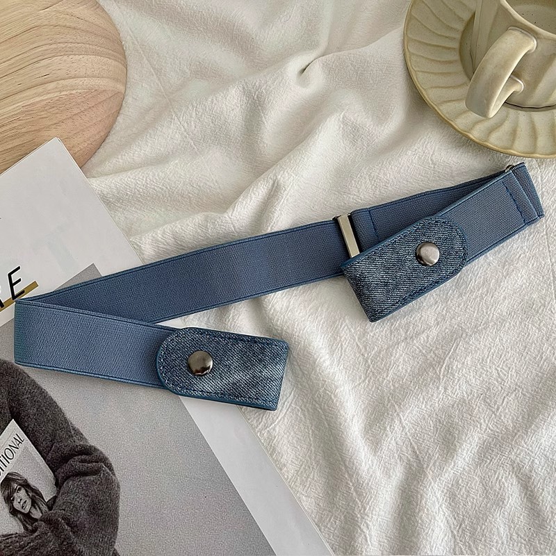 Lazy Belt Traceless Invisible Belt Summer Elastic Elastic Waist Tight Artifact Jeans Belt Women Ins Fashion