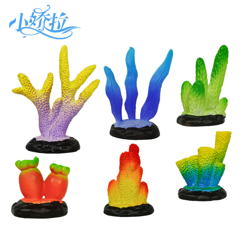 Мини-искусственный коралл для аквариума, декорация, DIY ландшафт