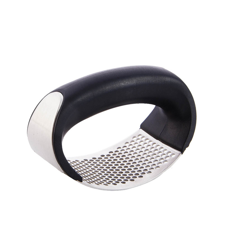 Cross-border ring stainless steel garlic press garlic clip garlic manual portable household kitchen garlic press garlic tool