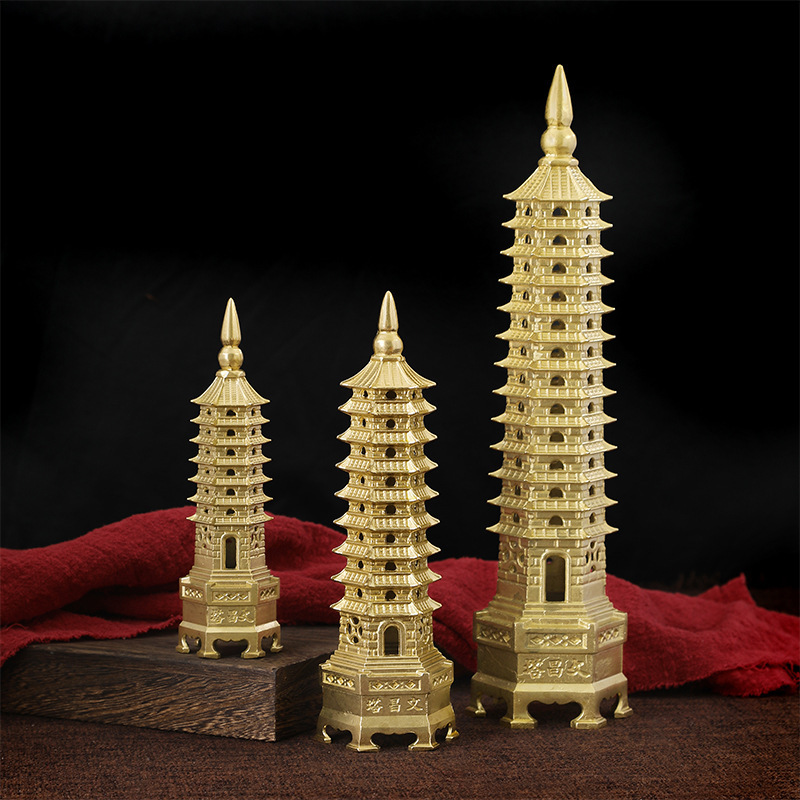 Вэньчан Тауэр, украшения из чистой латуни, 7-, 9- и 13-этажные, настольный декор, изделия от производителя