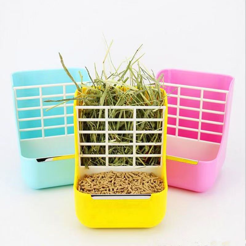 Кормушка для кроликов, фиксированная противоударная кормушка, коробка для корма, травяная полка, двухвостая травяная кормушка, противообратная и противоволновая