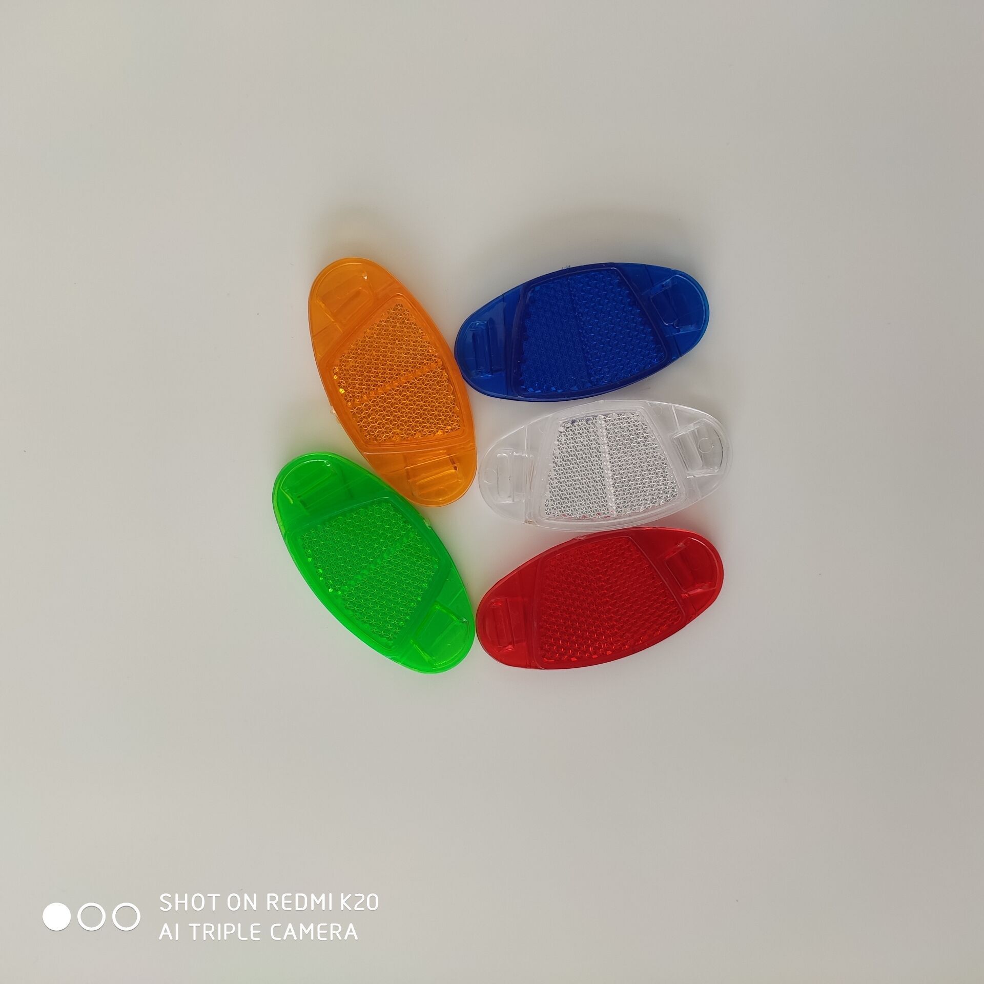 Factory direct Oval mountain bike bicycle children's car spoke warning reflector wheel set warning light