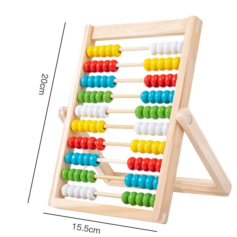 Children's Calculating Beads Calculating Rack Calculating First Grade Teaching Adiments Early Education Enlightenment School Age Counting Teaching Adiments Educational Baby Toys