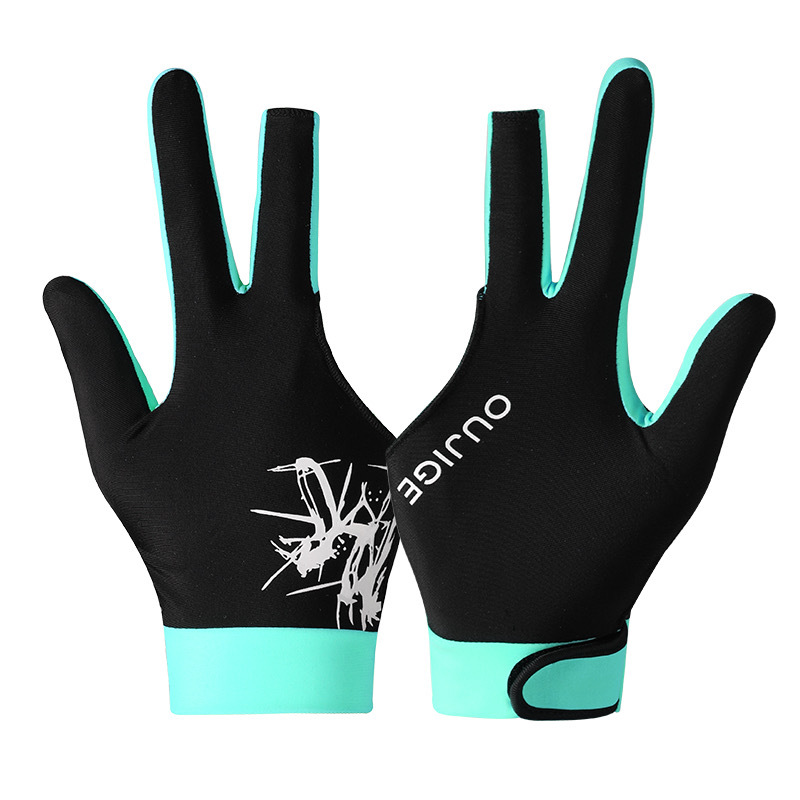 Профессиональные перчатки для бильярда, легкие и дышащие, три пальца, нескользящие, специальные для игры, шелковые