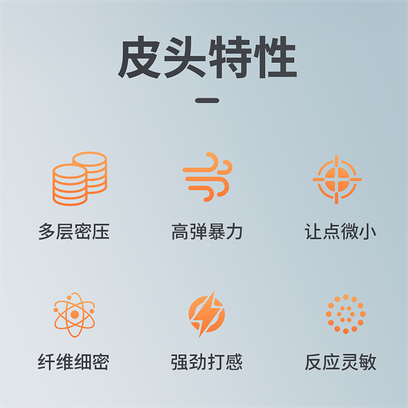 Cam pool cue leather head club gun head American black eight cue leather head nine ball big head multi-layer leather head batch