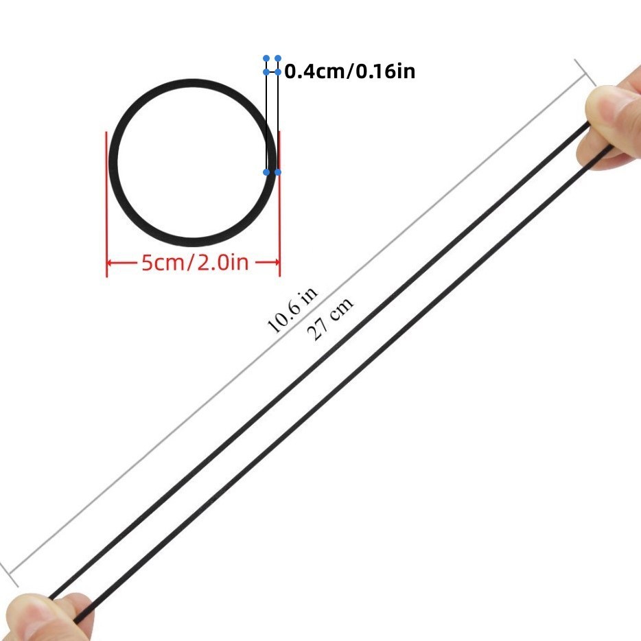 Basic Black 4mm High Elastic Rubber Band Hair Rope Seamless Hair Ring Women's Hair Accessories Tie Rope diy Accessories Headwear