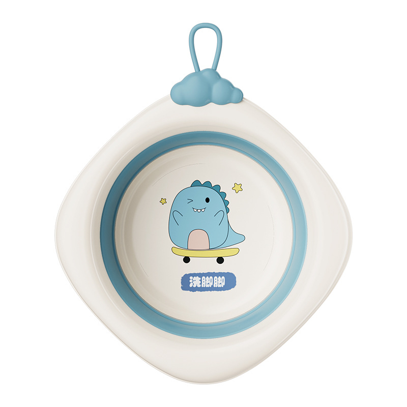 Children's Foldable Washbasin Newborn Portable Washbasin Baby Thickened Plastic Basin Household Baby Small Basin