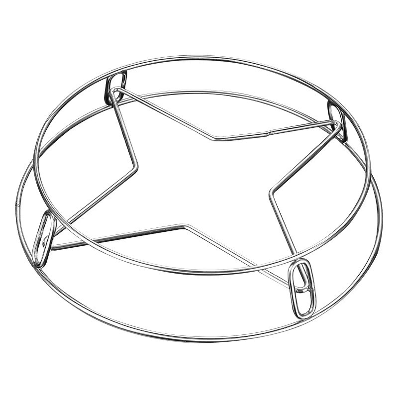 Stainless steel pot rack household kitchen storage rack multi-functional rack thickened insulation bracket anti-scald storage steaming rack