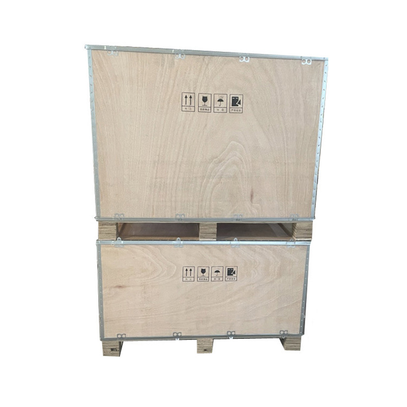 Huizhou Wooden Box Factory Steel Strap Wooden Box Steel Buckle Box Fumigation-Free Wooden Box Plywood Wooden Box Export Wooden Box for Export Use