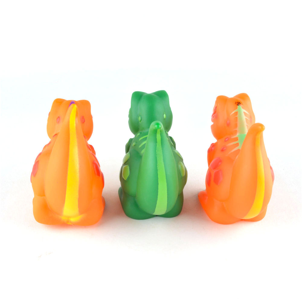 Factory Direct Sales Cross-Border Pvc Environmentally Friendly Vinyl Bath Toys for Kidsren and Boys Bathing Swimming Floating Doll Dinosaur